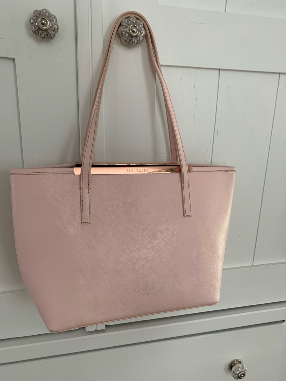 Ted Baker Pink Hard leather Bag